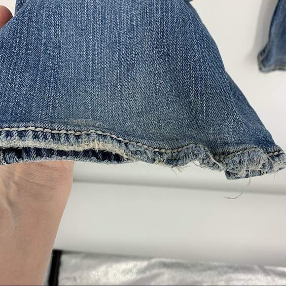 Silver Jeans Suki Flap Pocket Thick Stitch Destroyed Embellished Holey Knees - Picture 9 of 16